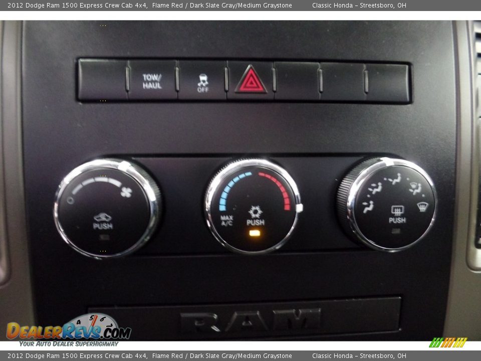 2012 Dodge Ram 1500 Express Crew Cab 4x4 Flame Red / Dark Slate Gray/Medium Graystone Photo #27