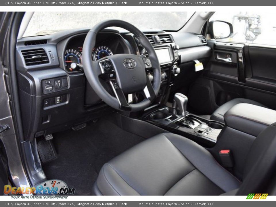 Black Interior - 2019 Toyota 4Runner TRD Off-Road 4x4 Photo #5