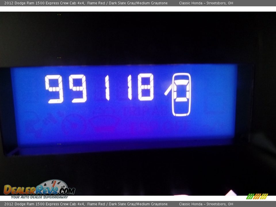 2012 Dodge Ram 1500 Express Crew Cab 4x4 Flame Red / Dark Slate Gray/Medium Graystone Photo #30