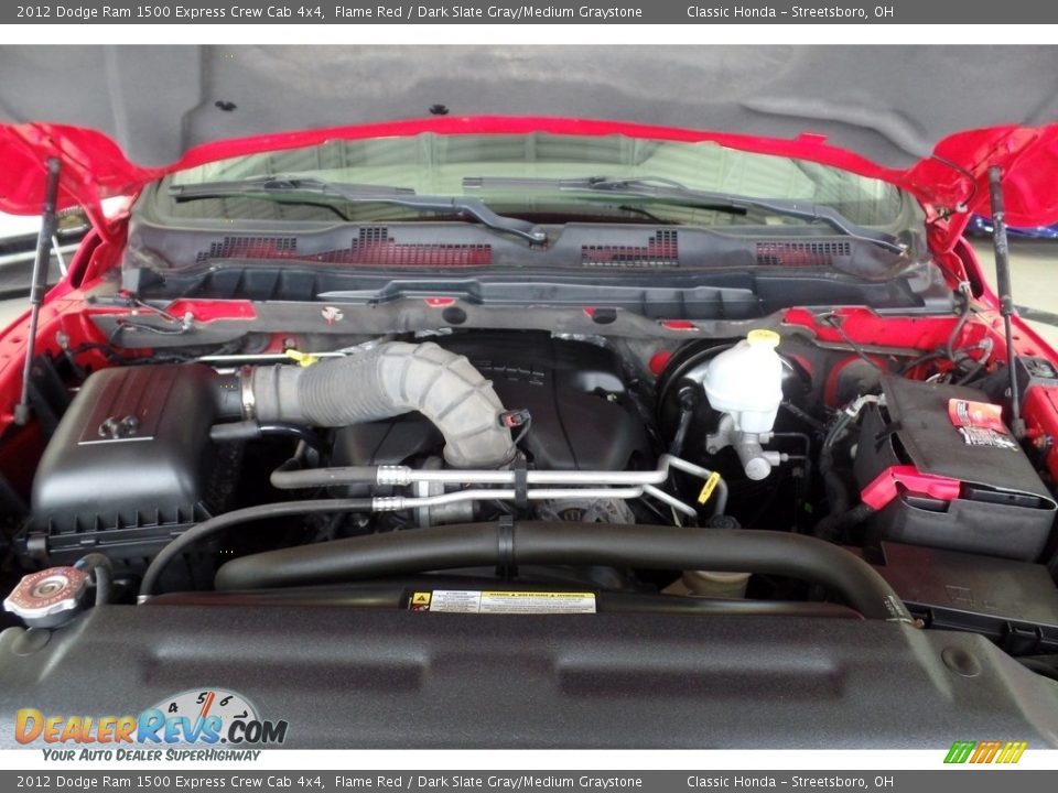 2012 Dodge Ram 1500 Express Crew Cab 4x4 Flame Red / Dark Slate Gray/Medium Graystone Photo #33