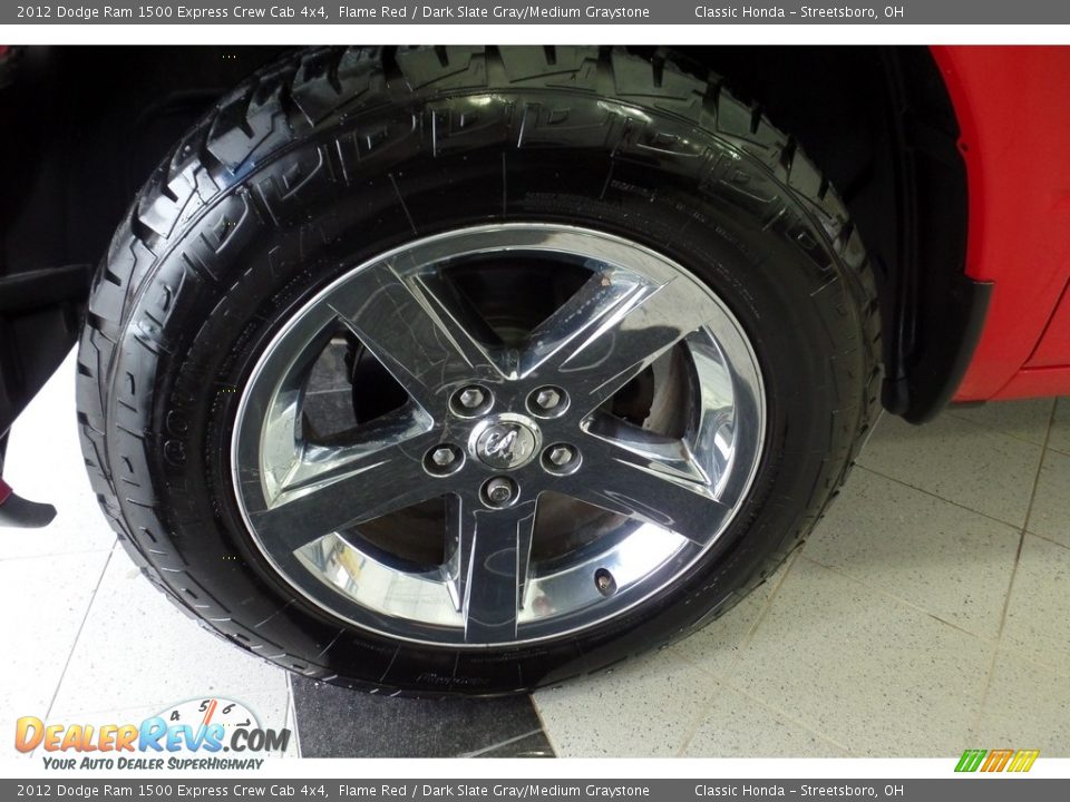 2012 Dodge Ram 1500 Express Crew Cab 4x4 Flame Red / Dark Slate Gray/Medium Graystone Photo #34