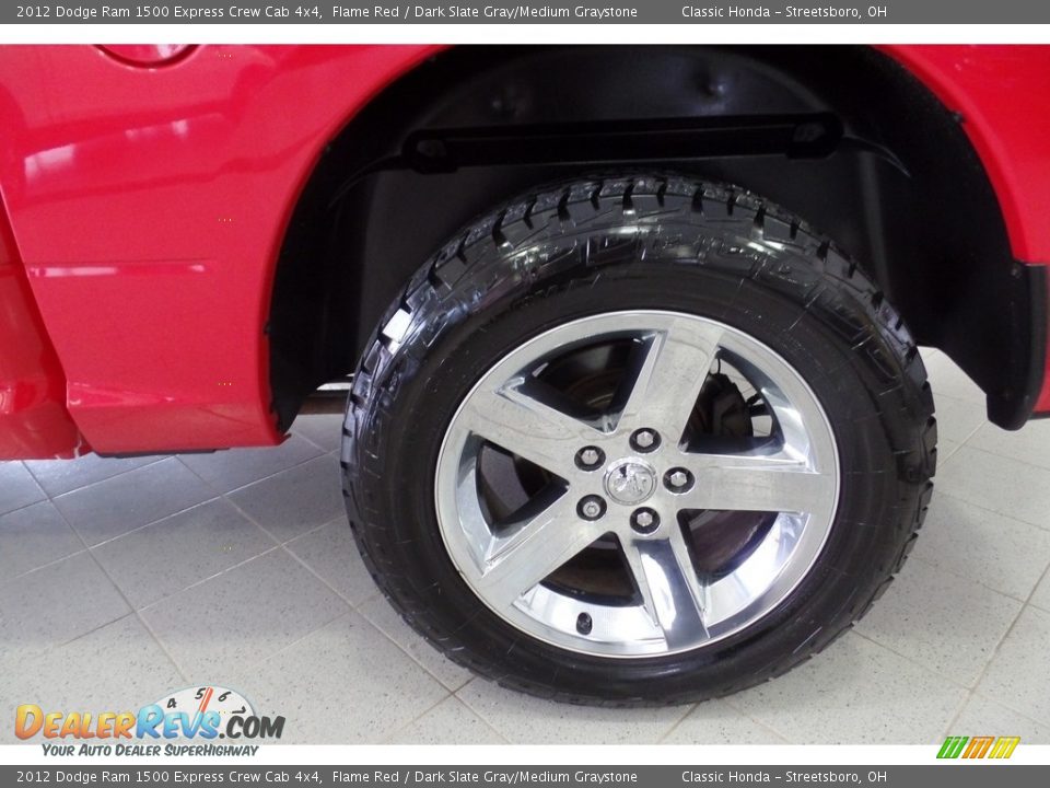 2012 Dodge Ram 1500 Express Crew Cab 4x4 Flame Red / Dark Slate Gray/Medium Graystone Photo #35