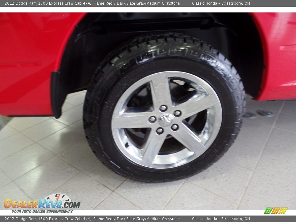 2012 Dodge Ram 1500 Express Crew Cab 4x4 Flame Red / Dark Slate Gray/Medium Graystone Photo #36