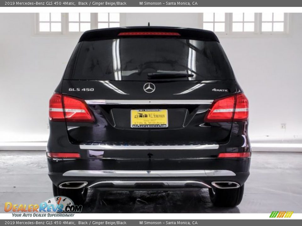 2019 Mercedes-Benz GLS 450 4Matic Black / Ginger Beige/Black Photo #3