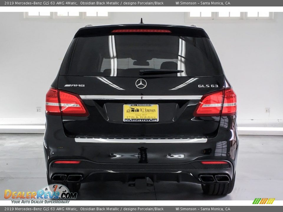 2019 Mercedes-Benz GLS 63 AMG 4Matic Obsidian Black Metallic / designo Porcelain/Black Photo #3