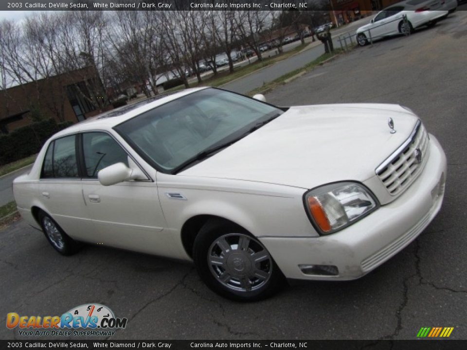 2003 Cadillac DeVille Sedan White Diamond / Dark Gray Photo #3