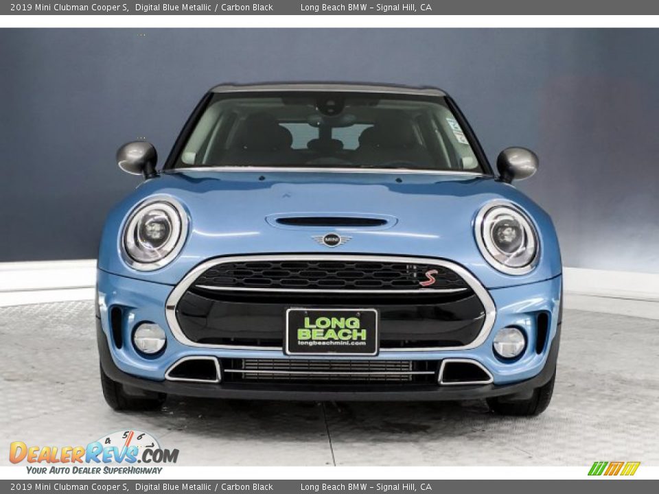 2019 Mini Clubman Cooper S Digital Blue Metallic / Carbon Black Photo #2