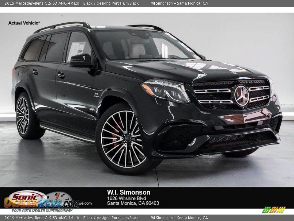 2019 Mercedes-Benz GLS 63 AMG 4Matic Black / designo Porcelain/Black Photo #1