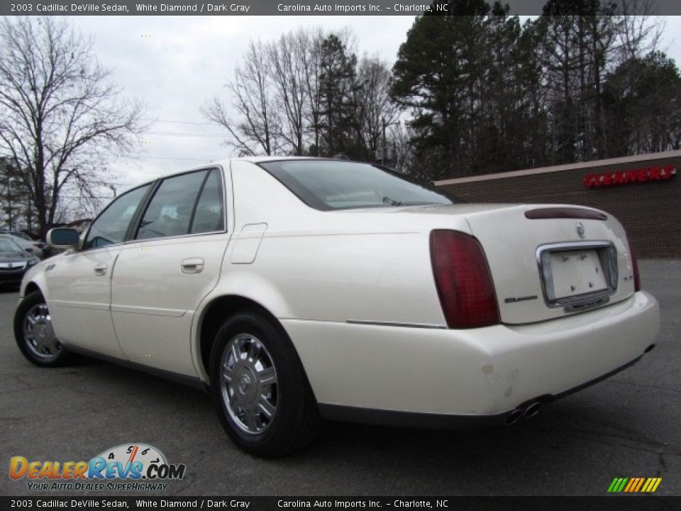 2003 Cadillac DeVille Sedan White Diamond / Dark Gray Photo #8