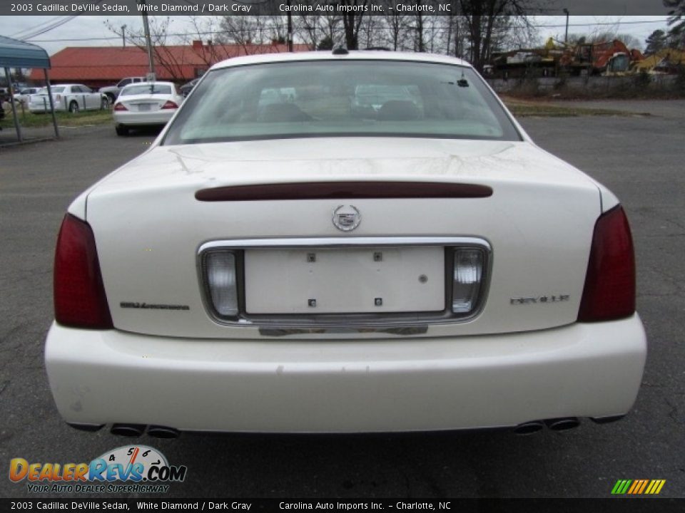 2003 Cadillac DeVille Sedan White Diamond / Dark Gray Photo #9