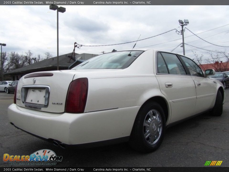 2003 Cadillac DeVille Sedan White Diamond / Dark Gray Photo #10