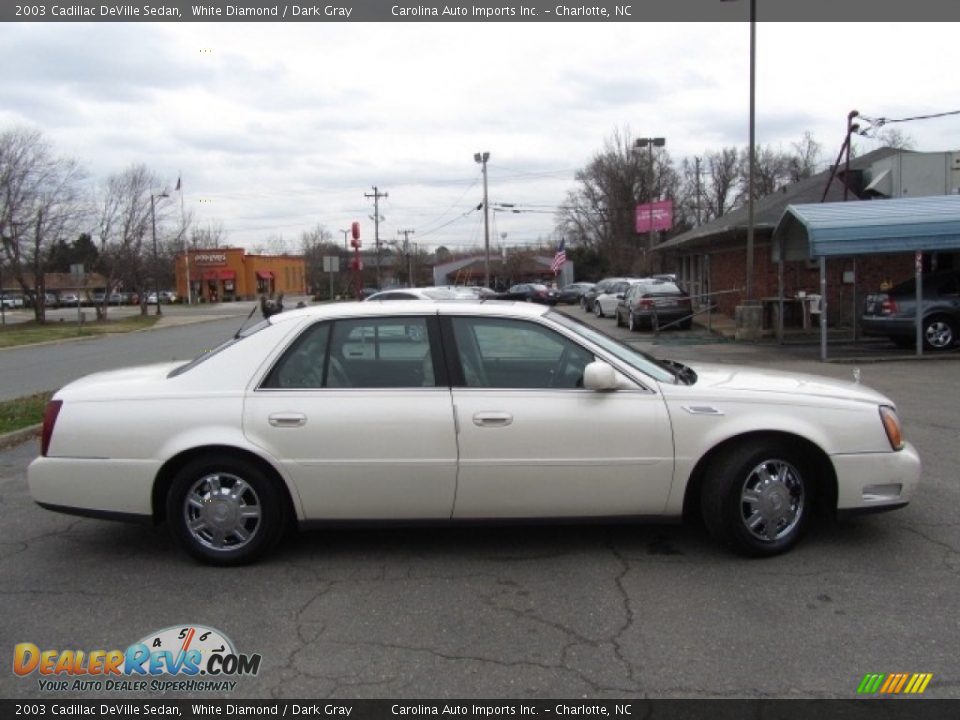 2003 Cadillac DeVille Sedan White Diamond / Dark Gray Photo #11