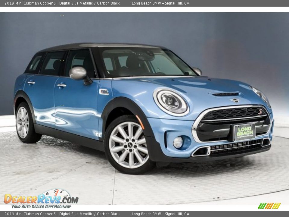 2019 Mini Clubman Cooper S Digital Blue Metallic / Carbon Black Photo #14
