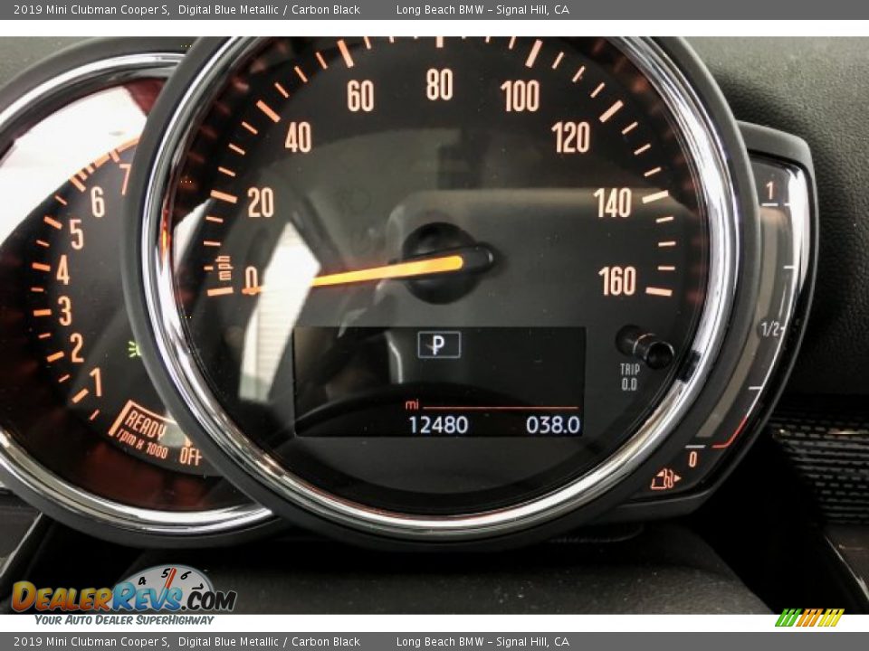 2019 Mini Clubman Cooper S Digital Blue Metallic / Carbon Black Photo #18