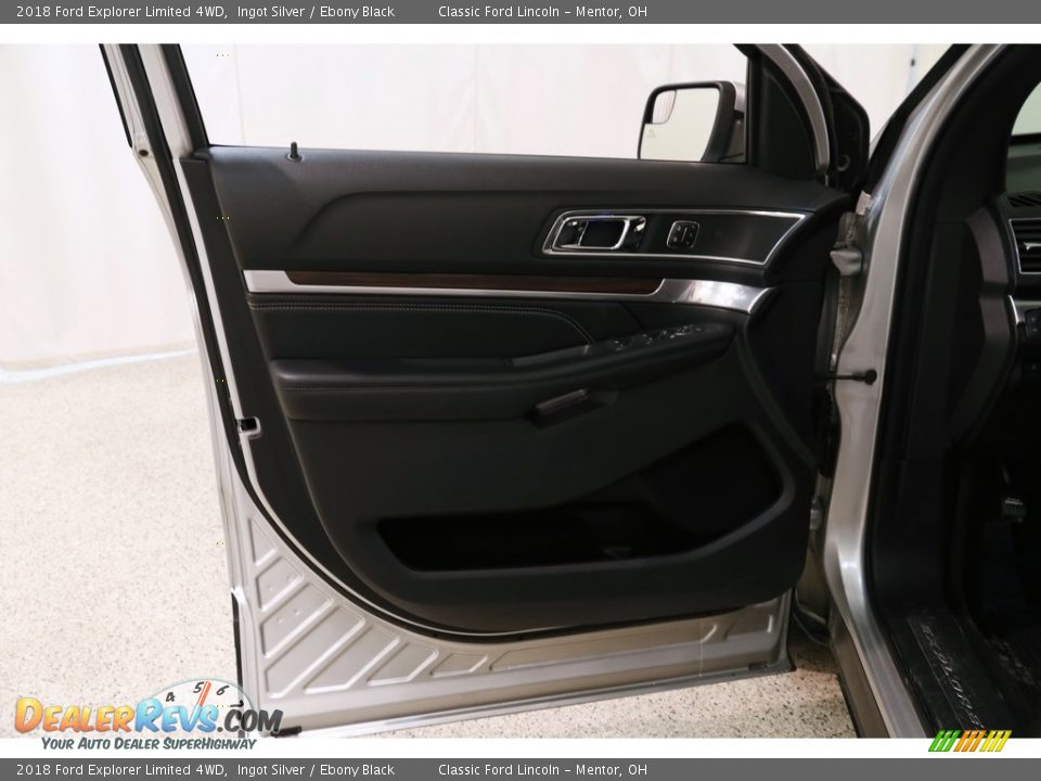2018 Ford Explorer Limited 4WD Ingot Silver / Ebony Black Photo #5