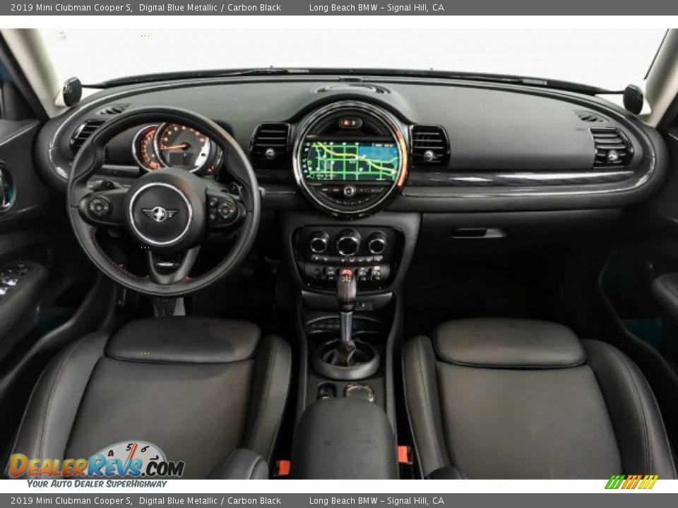 2019 Mini Clubman Cooper S Digital Blue Metallic / Carbon Black Photo #22