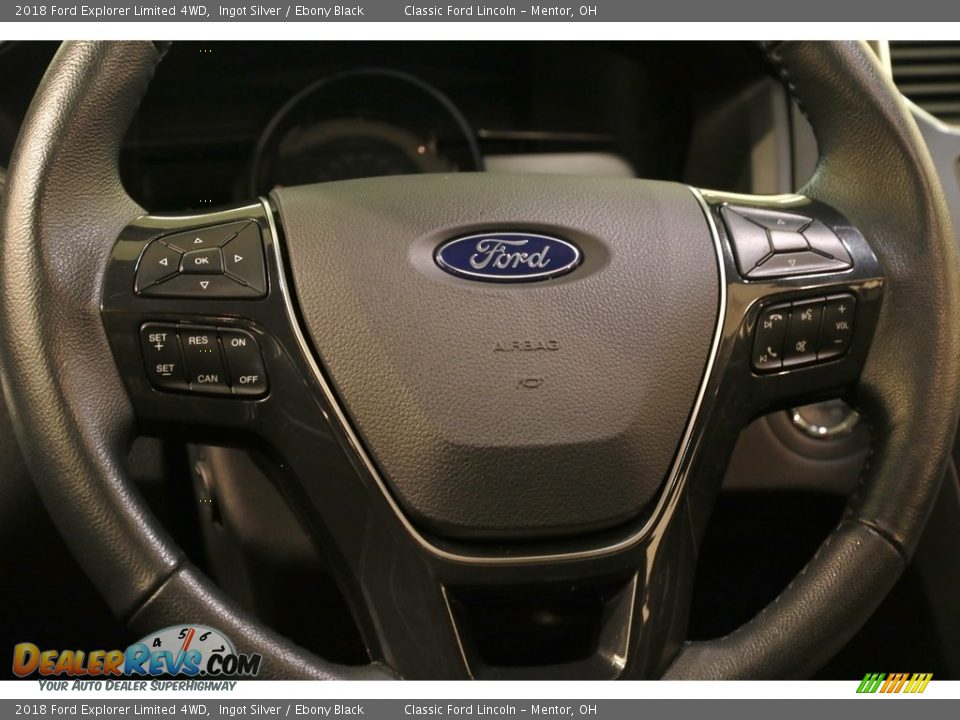 2018 Ford Explorer Limited 4WD Ingot Silver / Ebony Black Photo #7