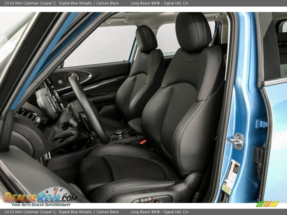 2019 Mini Clubman Cooper S Digital Blue Metallic / Carbon Black Photo #25