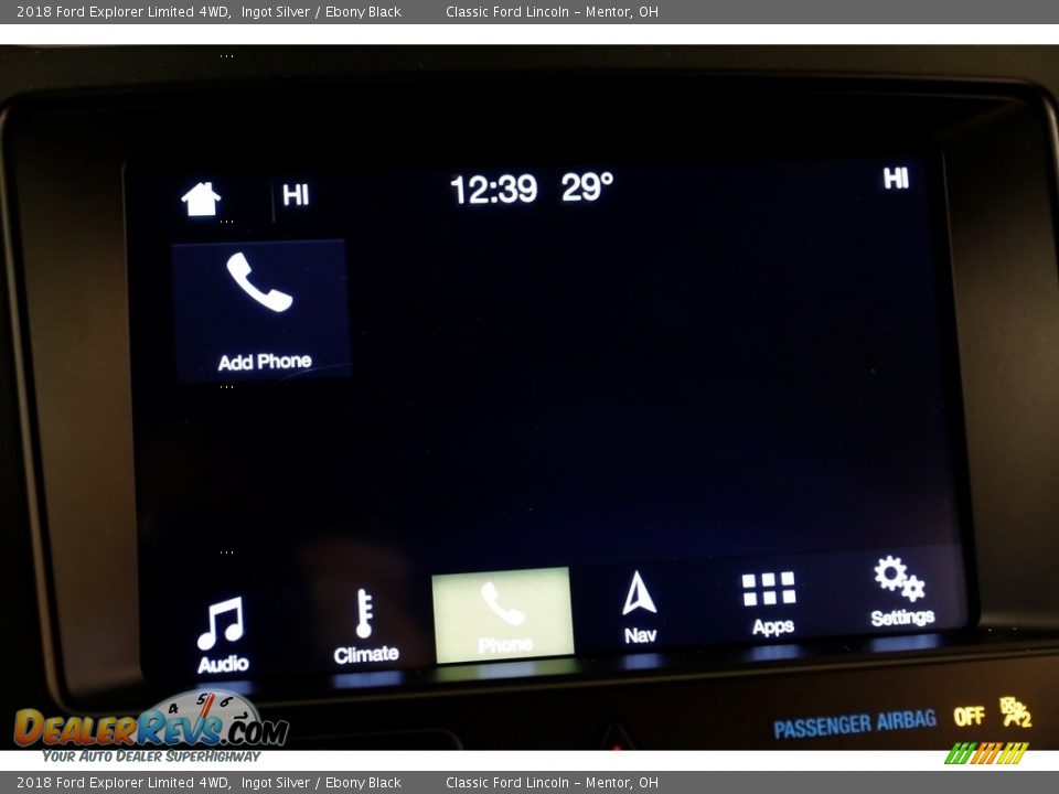2018 Ford Explorer Limited 4WD Ingot Silver / Ebony Black Photo #10