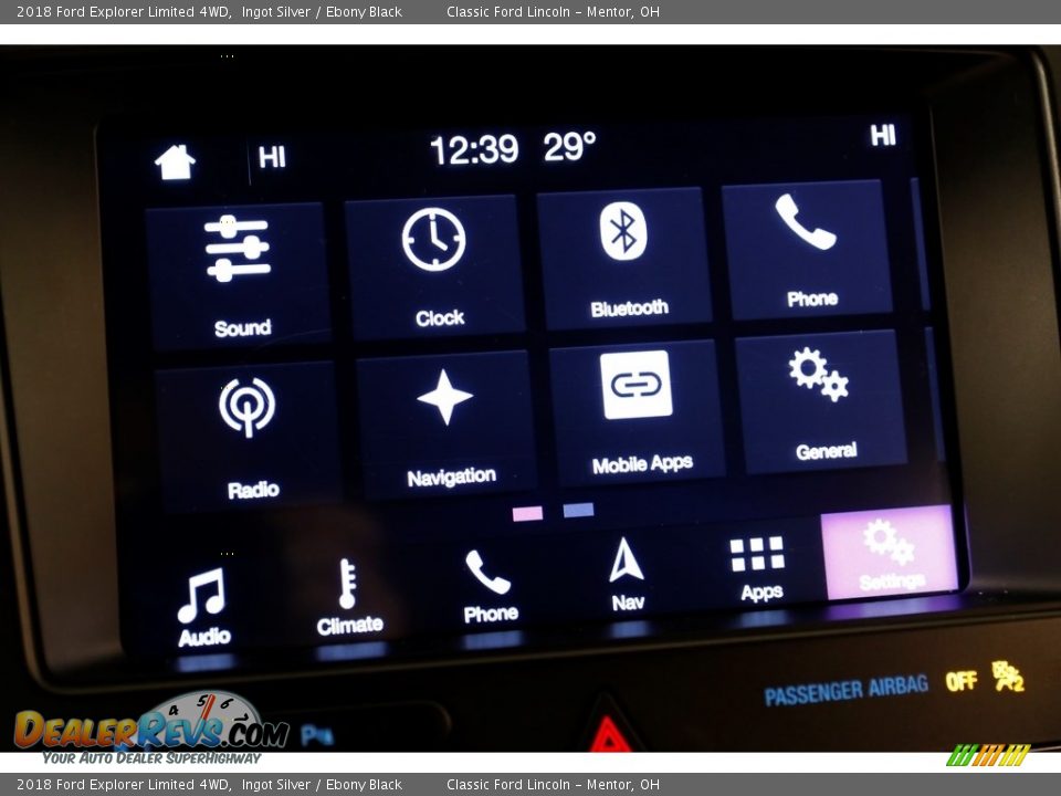 2018 Ford Explorer Limited 4WD Ingot Silver / Ebony Black Photo #13