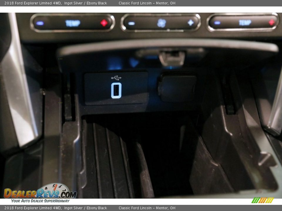 2018 Ford Explorer Limited 4WD Ingot Silver / Ebony Black Photo #15