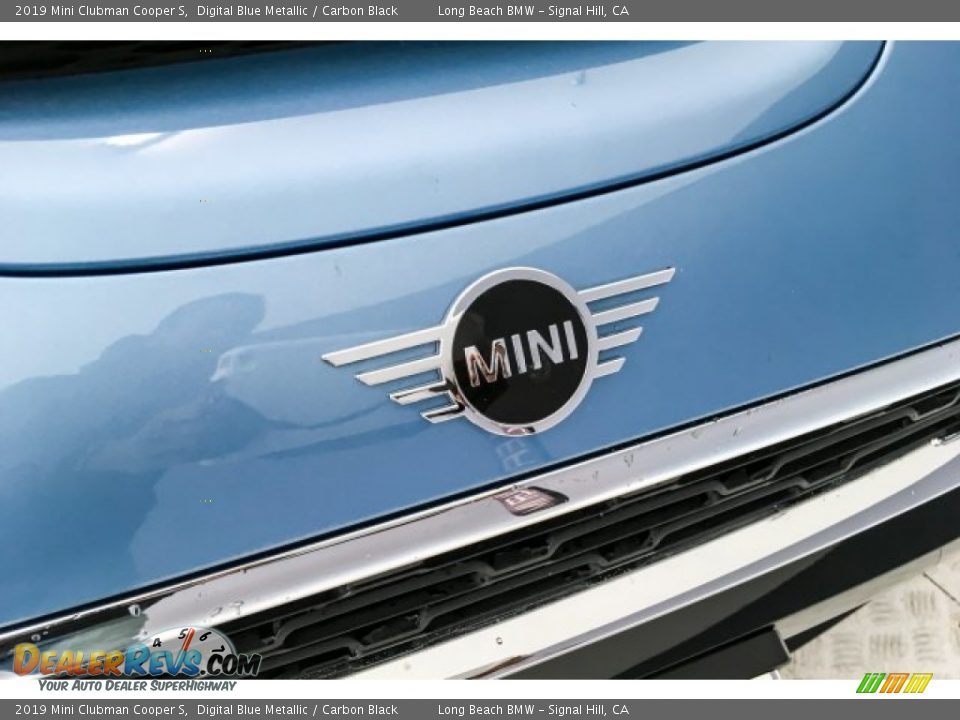 2019 Mini Clubman Cooper S Digital Blue Metallic / Carbon Black Photo #34