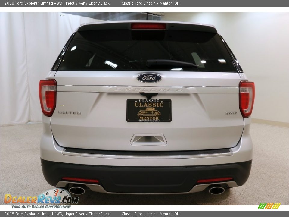 2018 Ford Explorer Limited 4WD Ingot Silver / Ebony Black Photo #20