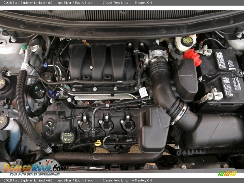2018 Ford Explorer Limited 4WD Ingot Silver / Ebony Black Photo #21
