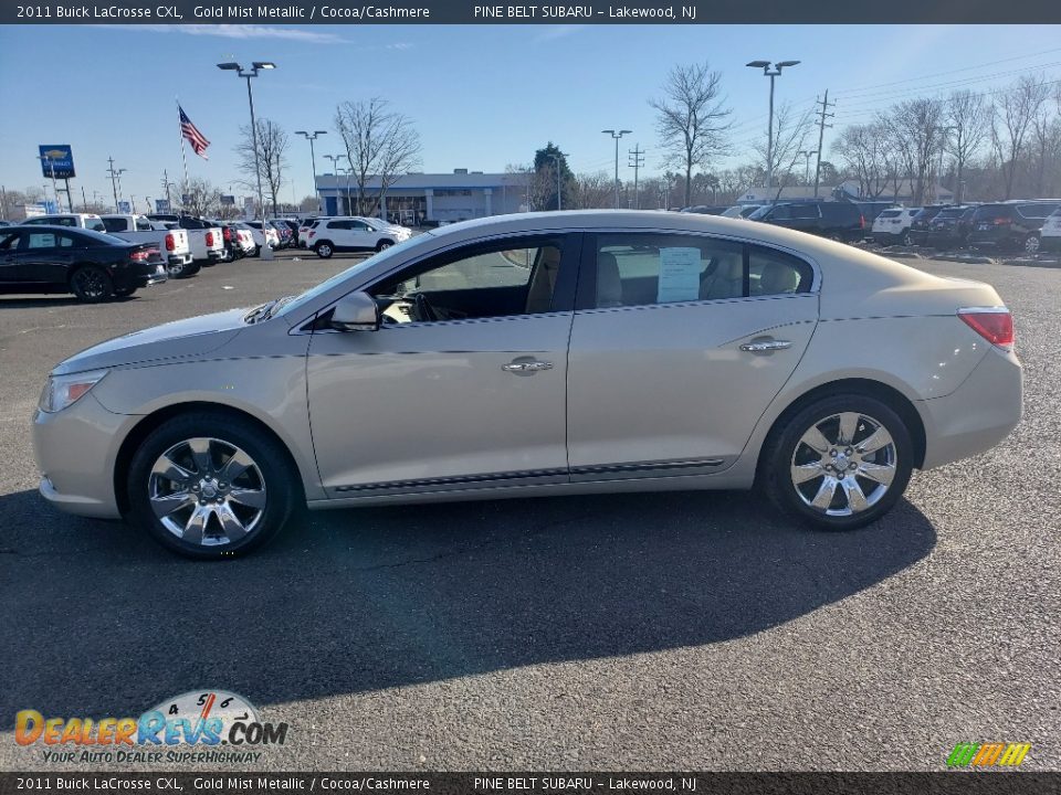 2011 Buick LaCrosse CXL Gold Mist Metallic / Cocoa/Cashmere Photo #4