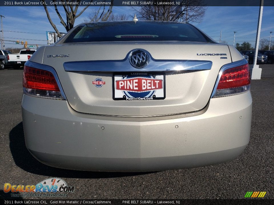 2011 Buick LaCrosse CXL Gold Mist Metallic / Cocoa/Cashmere Photo #6