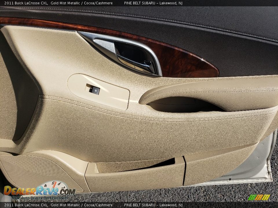 2011 Buick LaCrosse CXL Gold Mist Metallic / Cocoa/Cashmere Photo #10