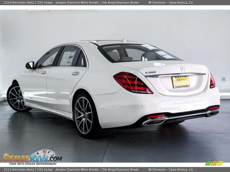 2019 Mercedes-Benz S 560 Sedan designo Diamond White Metallic / Silk Beige/Espresso Brown Photo #2