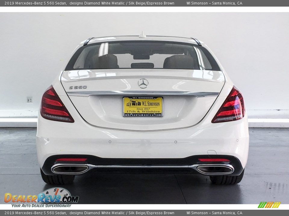 2019 Mercedes-Benz S 560 Sedan designo Diamond White Metallic / Silk Beige/Espresso Brown Photo #3