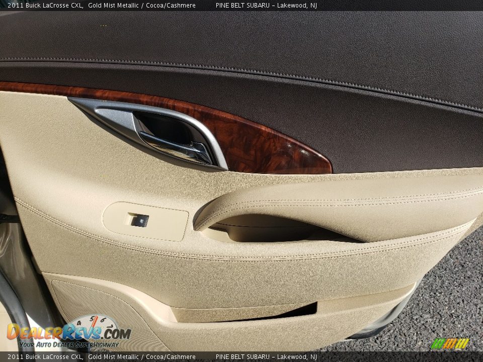 2011 Buick LaCrosse CXL Gold Mist Metallic / Cocoa/Cashmere Photo #13