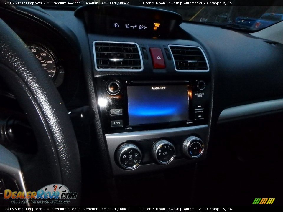 2016 Subaru Impreza 2.0i Premium 4-door Venetian Red Pearl / Black Photo #22