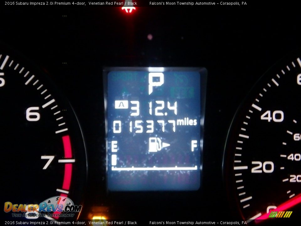 2016 Subaru Impreza 2.0i Premium 4-door Venetian Red Pearl / Black Photo #24