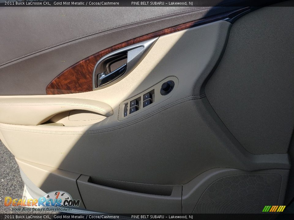 2011 Buick LaCrosse CXL Gold Mist Metallic / Cocoa/Cashmere Photo #24