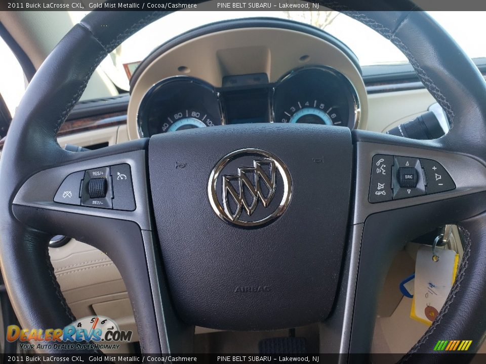 2011 Buick LaCrosse CXL Gold Mist Metallic / Cocoa/Cashmere Photo #26