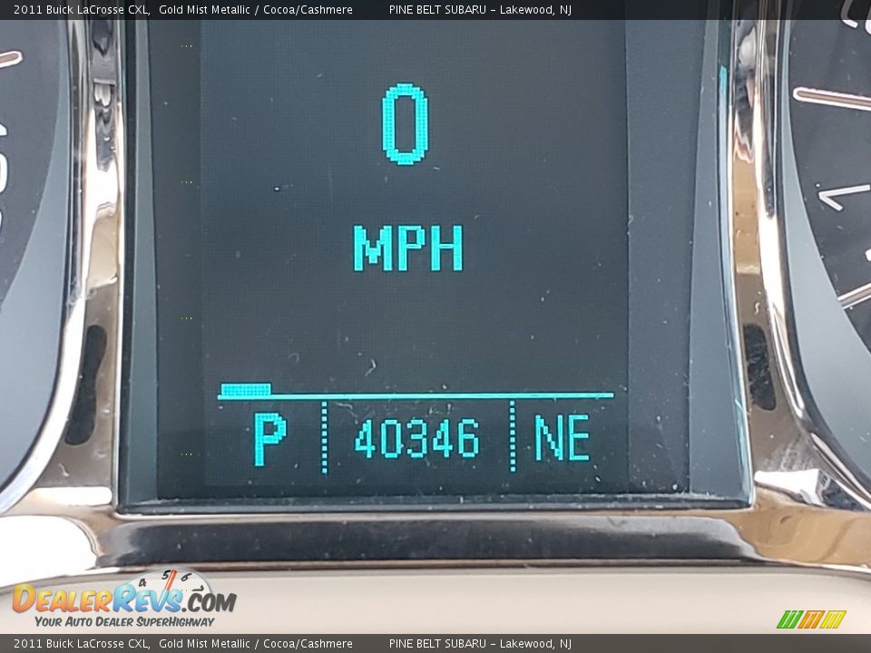 2011 Buick LaCrosse CXL Gold Mist Metallic / Cocoa/Cashmere Photo #27