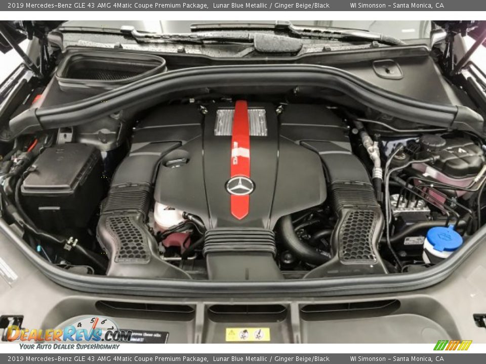 2019 Mercedes-Benz GLE 43 AMG 4Matic Coupe Premium Package 3.0 Liter AMG DI biturbo DOHC 24-Valve VVT V6 Engine Photo #8