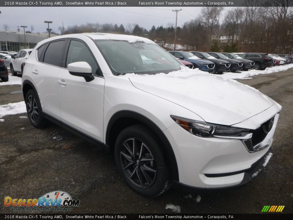2018 Mazda CX-5 Touring AWD Snowflake White Pearl Mica / Black Photo #3