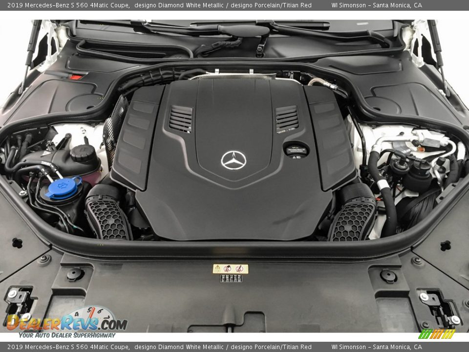 2019 Mercedes-Benz S 560 4Matic Coupe 4.0 Liter biturbo DOHC 32-Valve VVT V8 Engine Photo #8