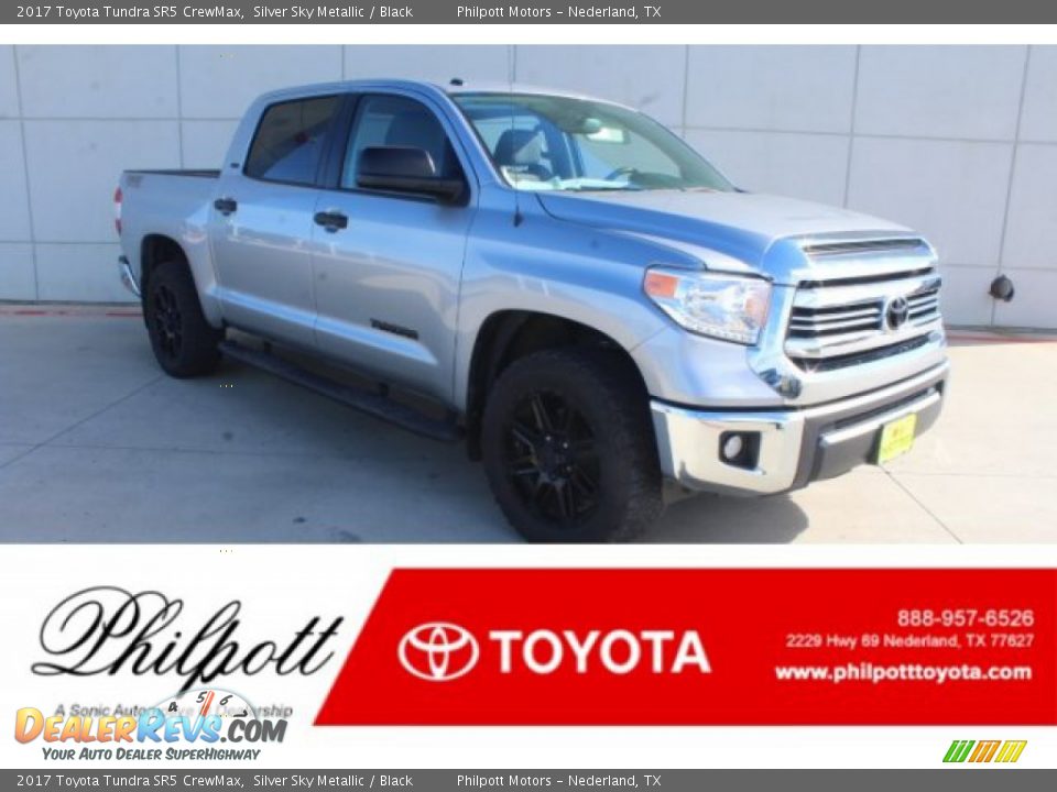 2017 Toyota Tundra SR5 CrewMax Silver Sky Metallic / Black Photo #1
