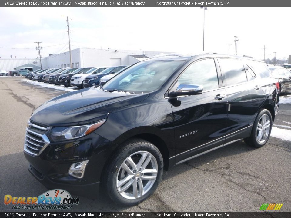 2019 Chevrolet Equinox Premier AWD Mosaic Black Metallic / Jet Black/Brandy Photo #1