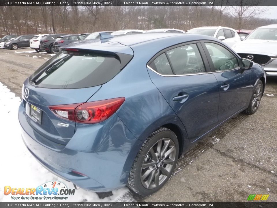 2018 Mazda MAZDA3 Touring 5 Door Eternal Blue Mica / Black Photo #2