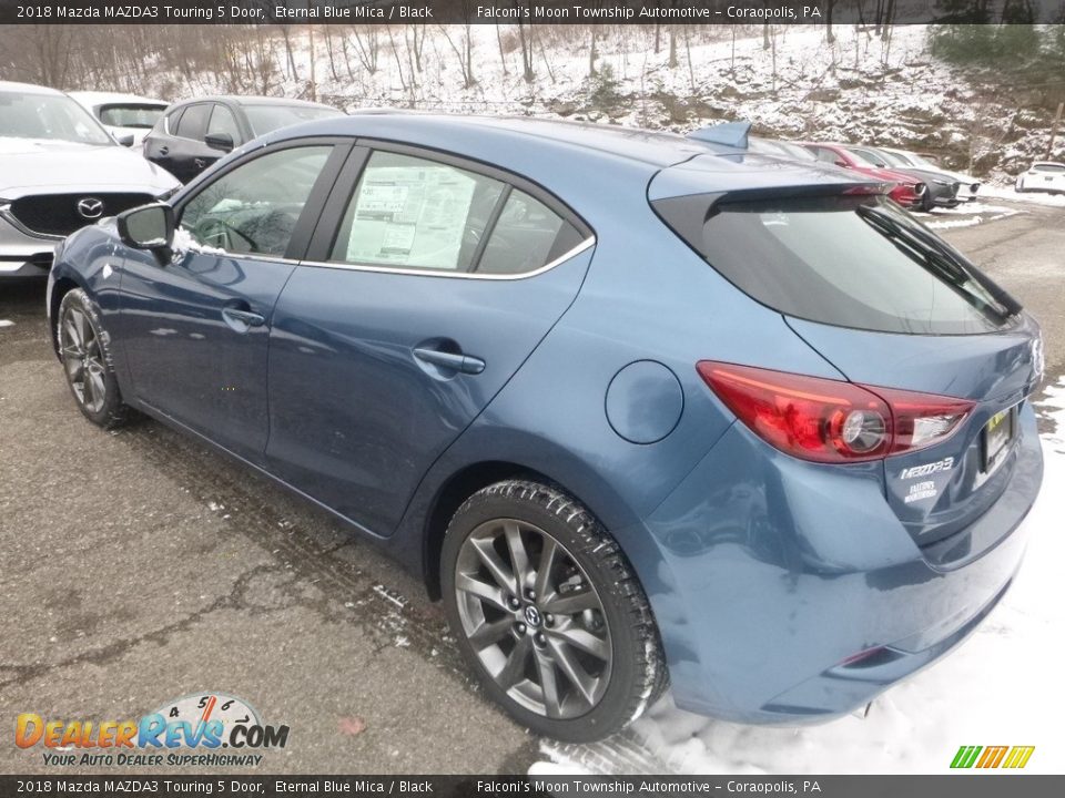 2018 Mazda MAZDA3 Touring 5 Door Eternal Blue Mica / Black Photo #6