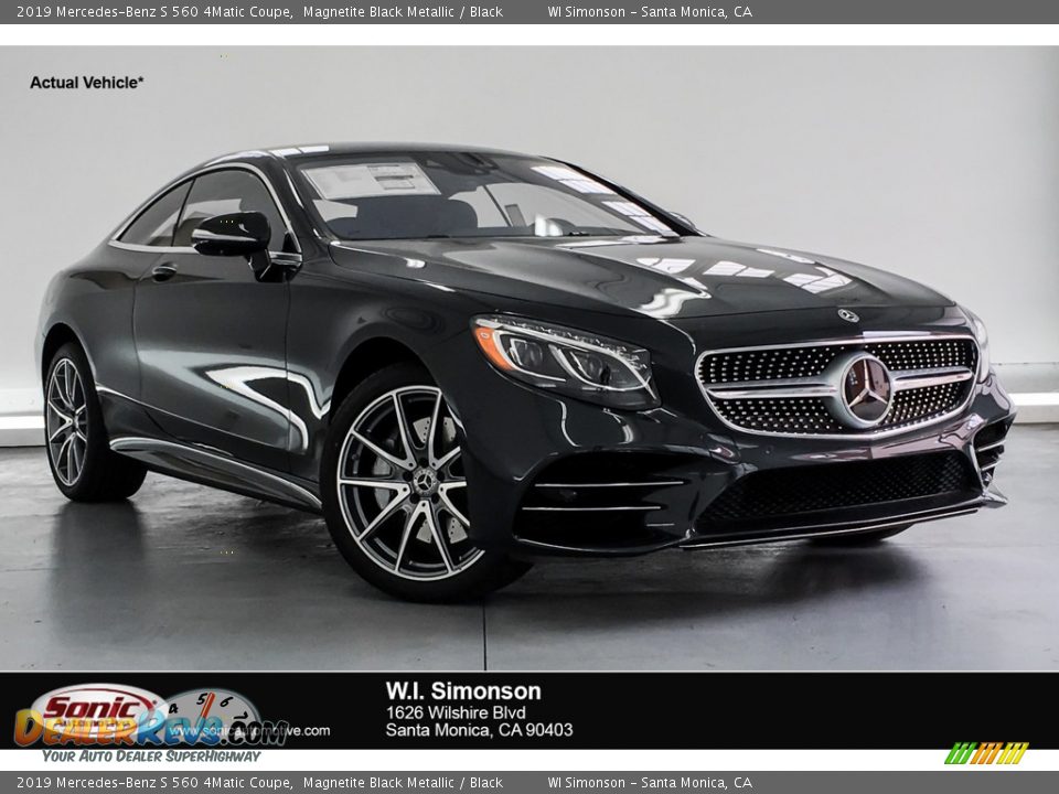 2019 Mercedes-Benz S 560 4Matic Coupe Magnetite Black Metallic / Black Photo #1