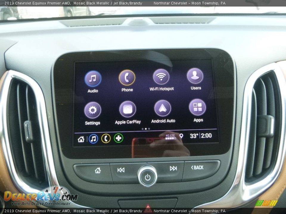 2019 Chevrolet Equinox Premier AWD Mosaic Black Metallic / Jet Black/Brandy Photo #18