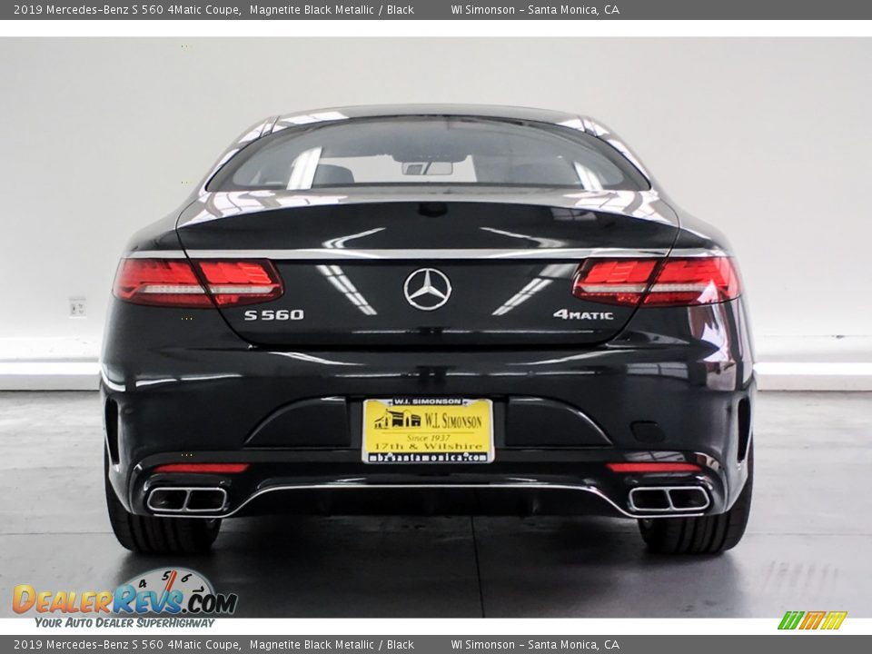 2019 Mercedes-Benz S 560 4Matic Coupe Magnetite Black Metallic / Black Photo #3