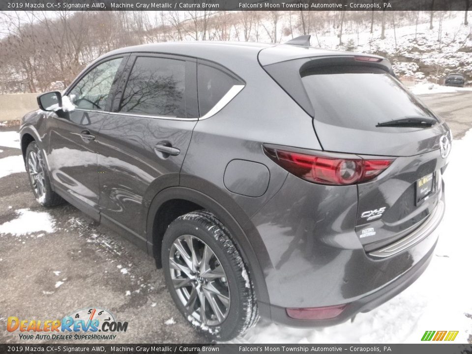 2019 Mazda CX-5 Signature AWD Machine Gray Metallic / Caturra Brown Photo #4